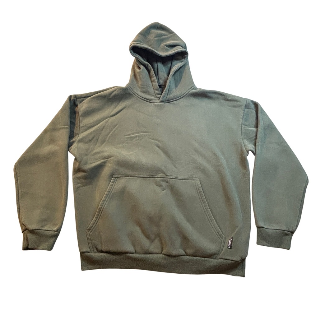 Comfrt Hoodie Men 2XL Sage Green Weighted Fleece Oversized Streetwear Sweatshirt